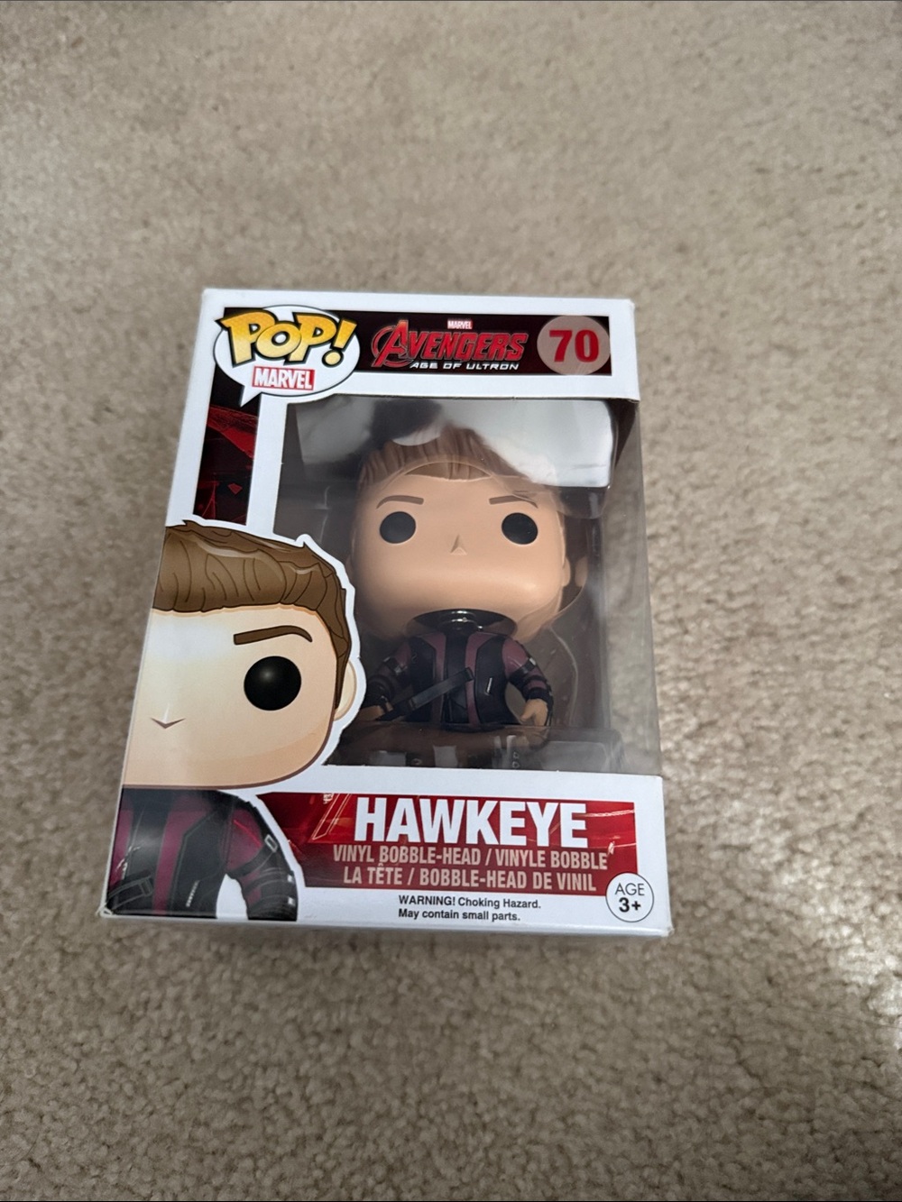 Funko Hawkeye Pop! Vinyl Figure - White, Burgundy